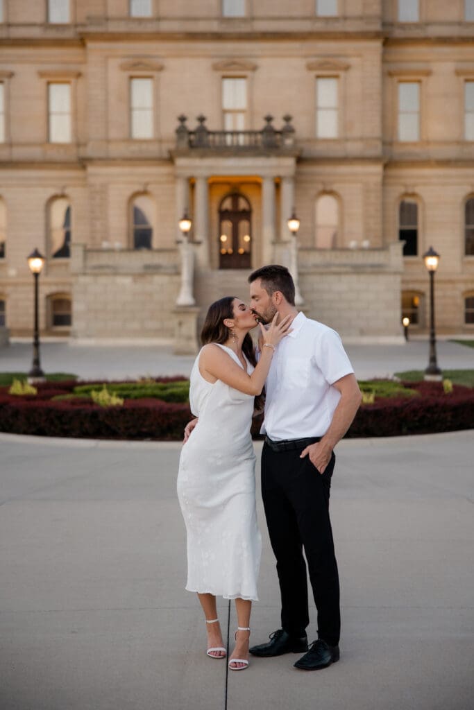 Kameryn+Will Capitol Building Lansing Lucky Owl Studio Photography
