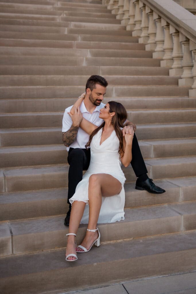 Kameryn+Will Capitol Building Lansing Lucky Owl Studio Photography