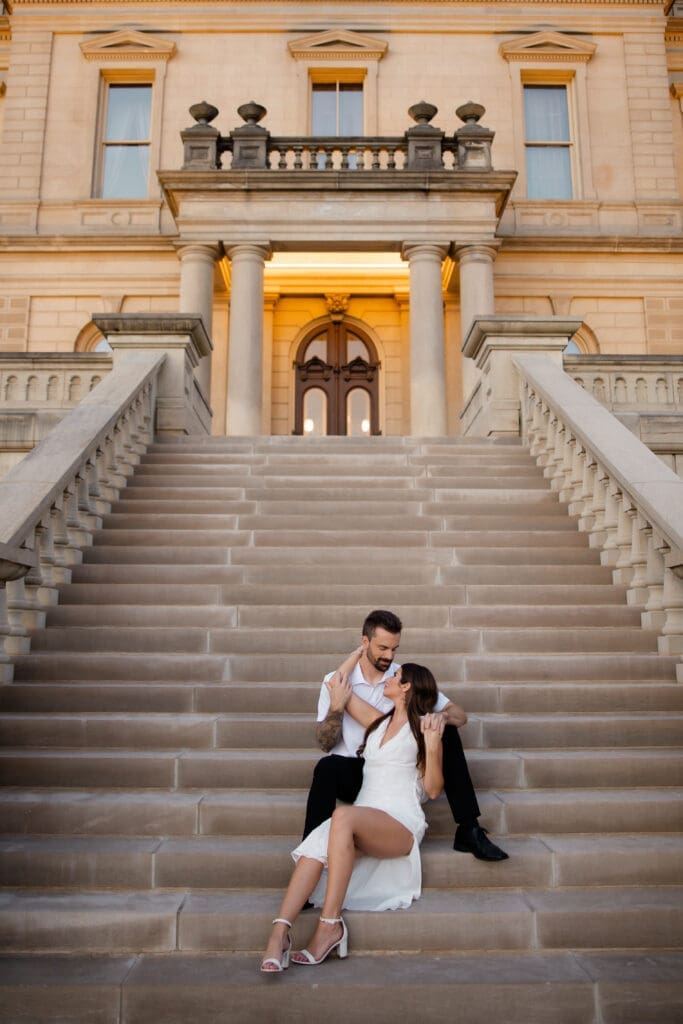 Kameryn+Will Capitol Building Lansing Lucky Owl Studio Photography
