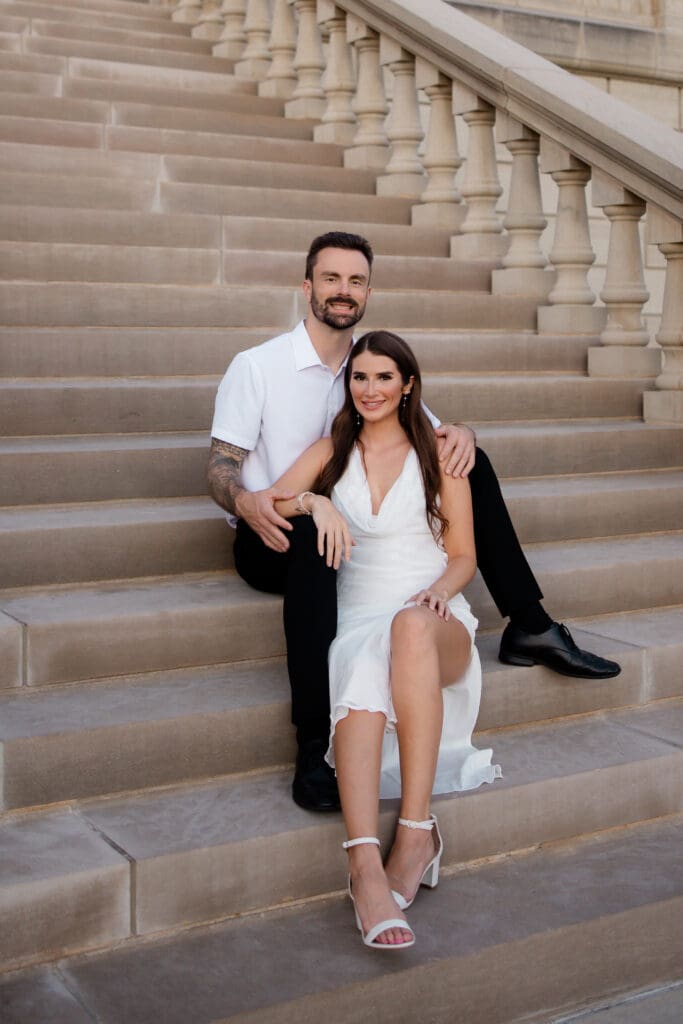 Kameryn+Will Capitol Building Lansing Lucky Owl Studio Photography