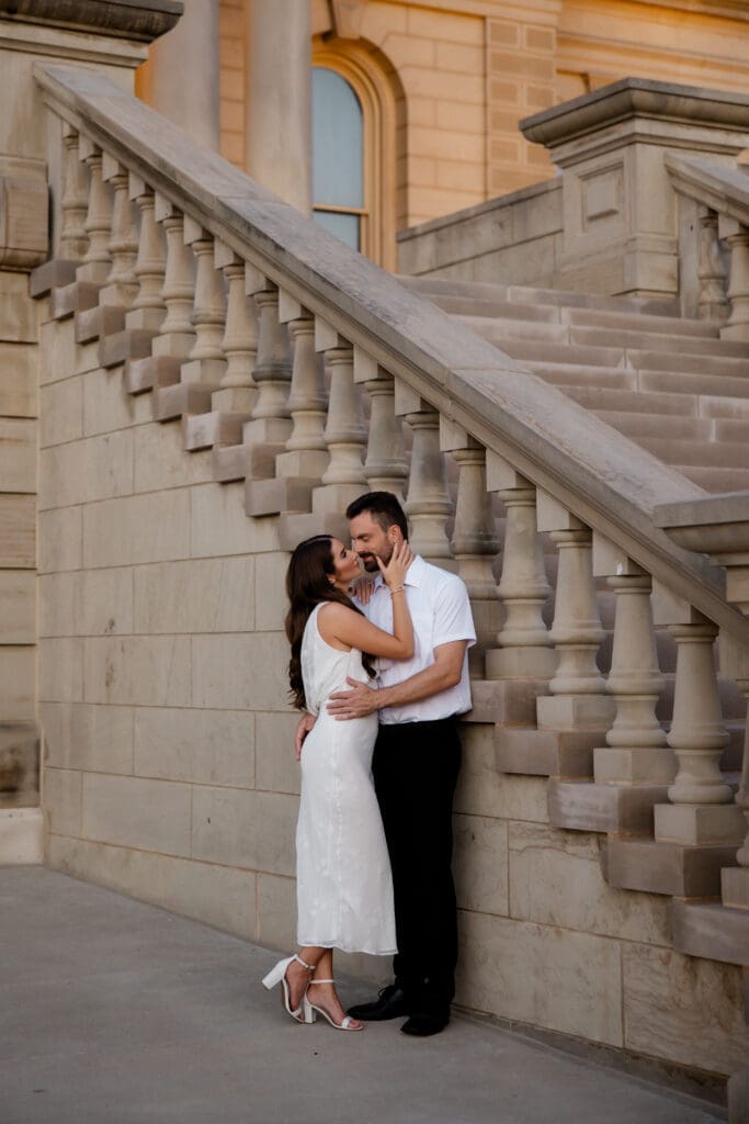 Kameryn+Will Capitol Building Lansing Lucky Owl Studio Photography