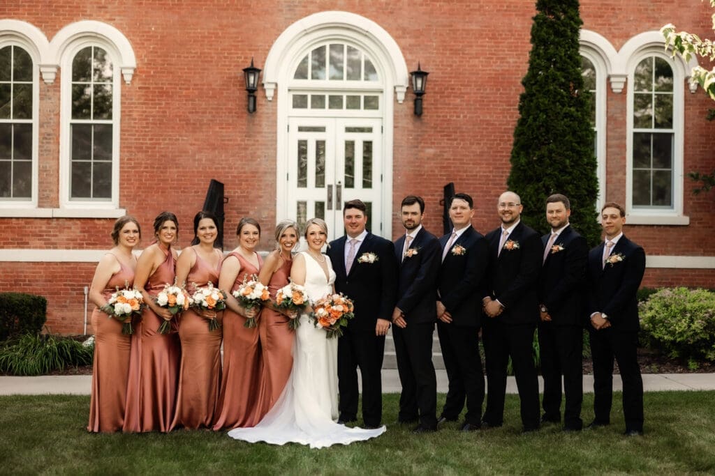 McCrate Bridal Party Adrian College Lucky Owl Studio Photography