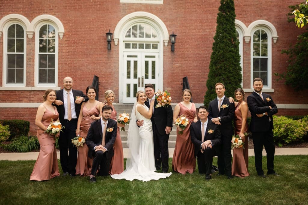 McCrate Bridal Party Adrian College Lucky Owl Studio Photography