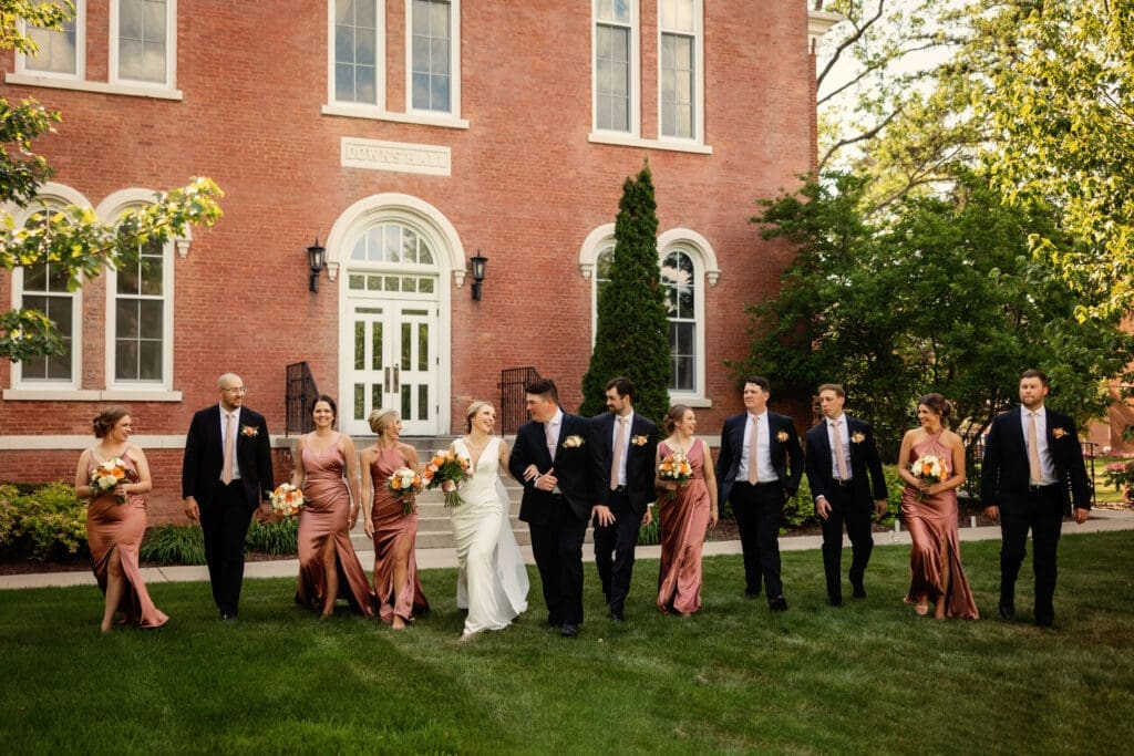 McCrate Bridal Party Adrian College Lucky Owl Studio Photography