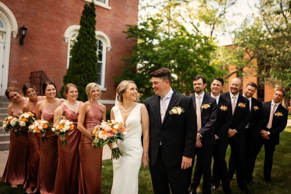 McCrate Bridal Party Adrian College Lucky Owl Studio Photography